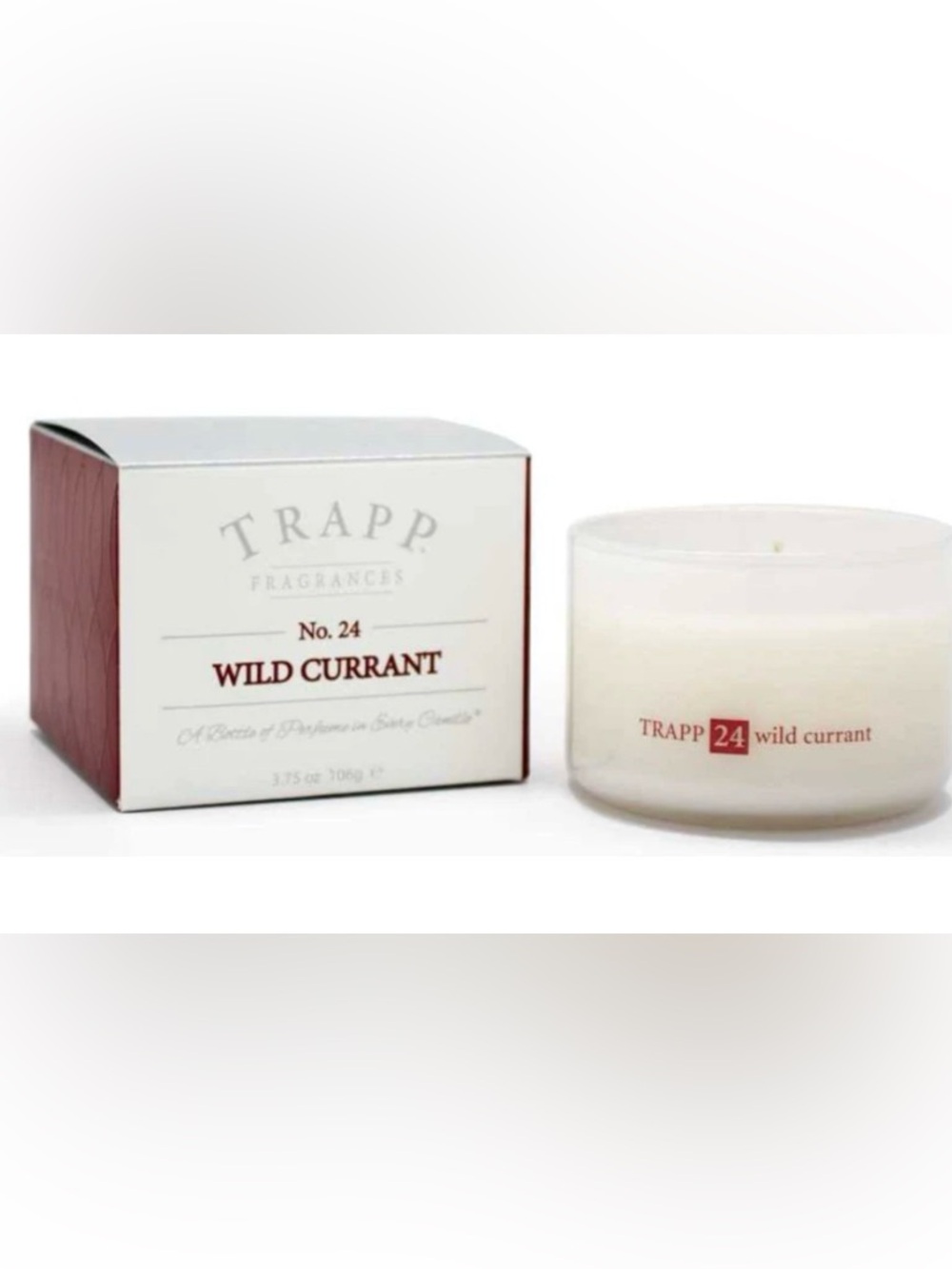Trapp No. 24 Wild Currant Scented Candle - White 3.75oz